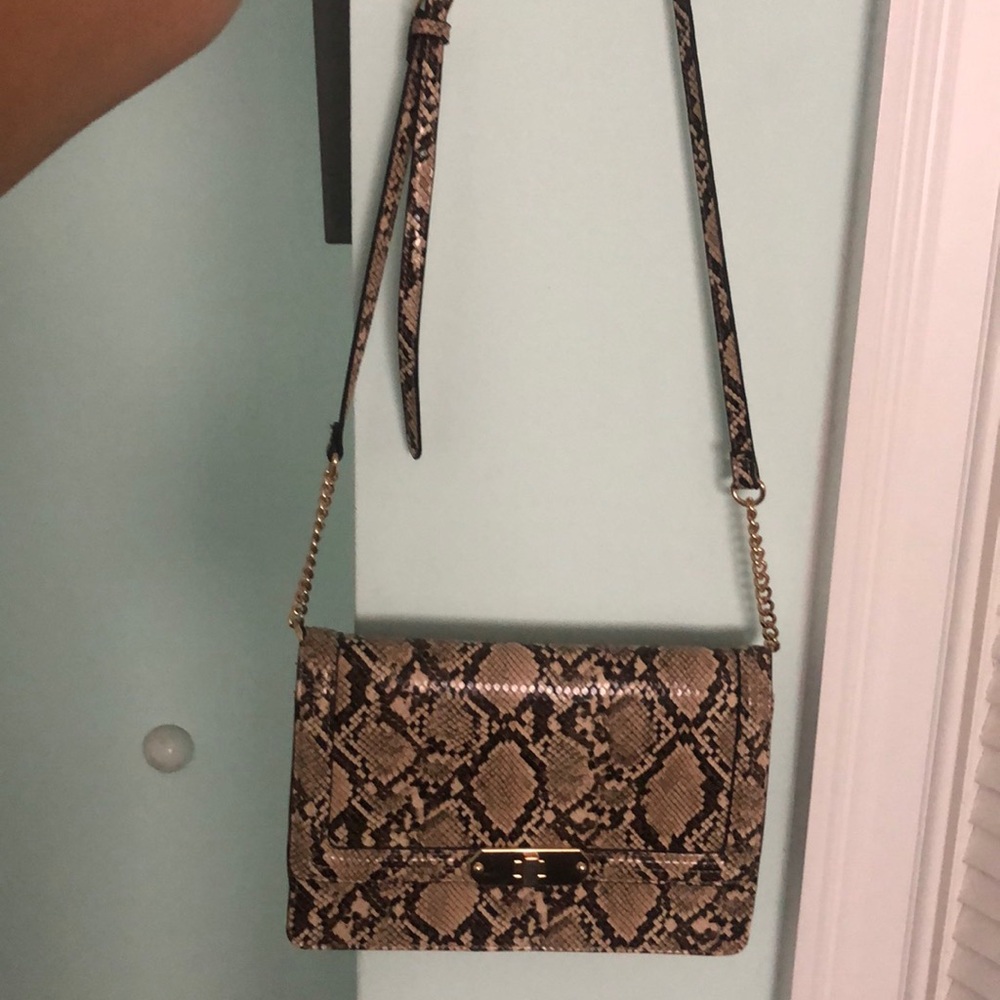 Snakeskin crossbody purse